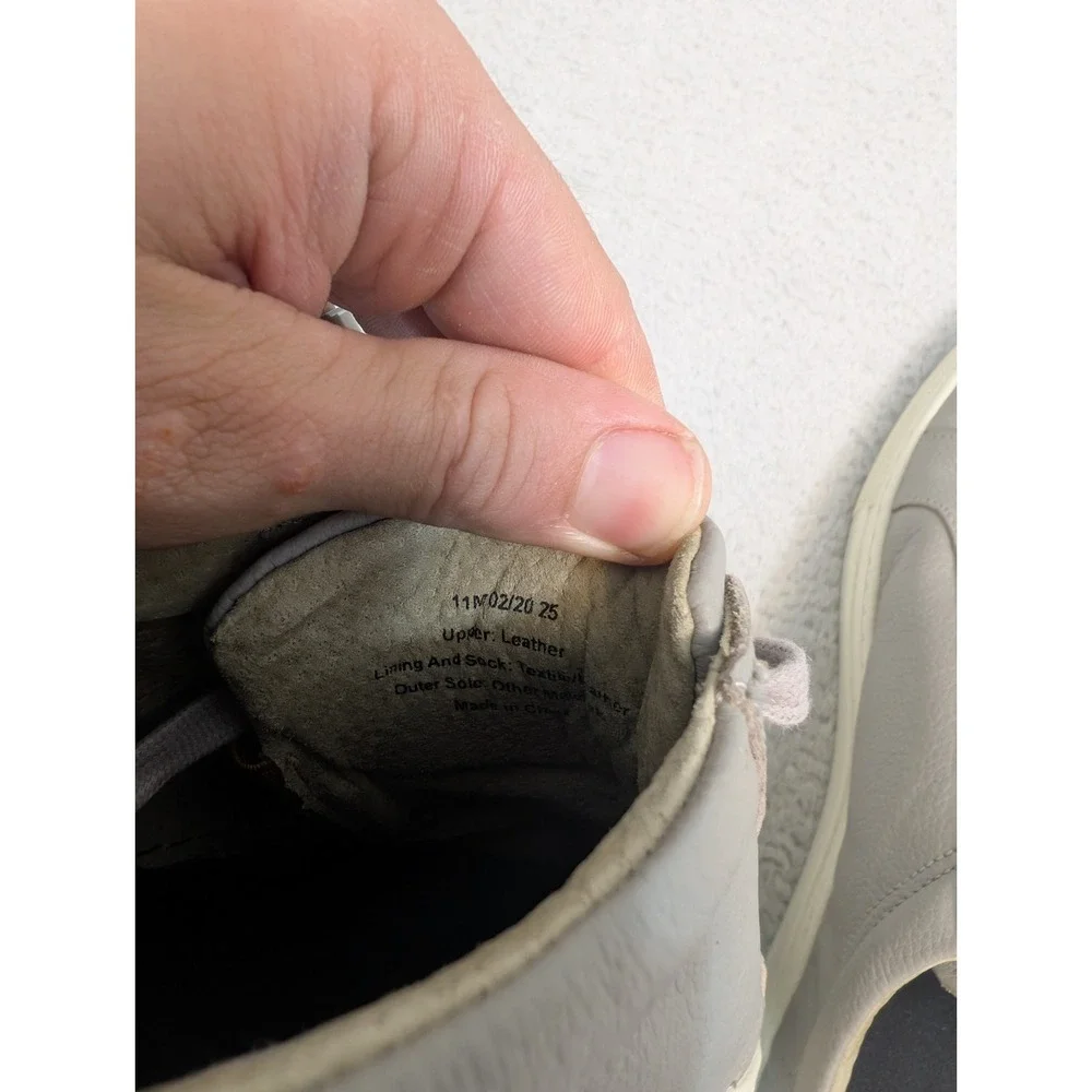 Banana Republic Nicklas Leather Gray Sneakers Shoes‎ - Size 11 M US